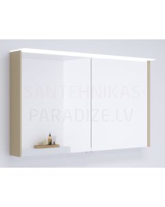 KAME mirror cabinet LOFT 120 with LED (Linen) 700x1200 mm