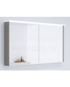 KAME spoguļskapītis LOFT 120 ar LED (pelēks akmens) 700x1200 mm