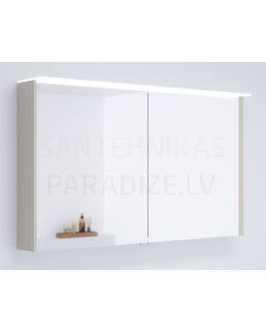 KAME veidrodinė spintelė LOFT 120 su LED (kašmyras) 700x1200 mm