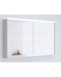 KAME mirror cabinet NATURA COLOR 120 with LED (cashmere) 700x1200 mm