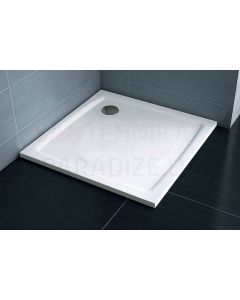 Ravak dušas paliktnis kvadrātveida no lietā marmora Perseus Pro 1000x1000