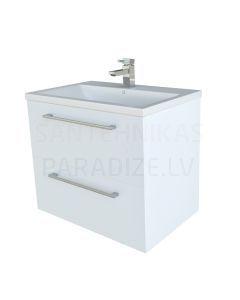 RB SCANDIC  60 sink cabinet with sink (glossy white) 500x590x380 mm