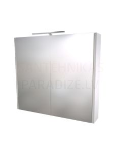 RB spoguļskapītis  80 ar LED GARDA (spīdīgi balts) 650x800x120 mm