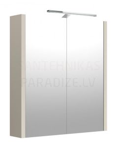 RB JOY  60 spoguļskapītis ar LED (Taupe) 650x580x120 mm