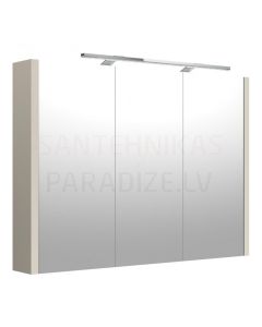 RB JOY 100 spoguļskapītis ar LED (Taupe) 650x1000x120 mm