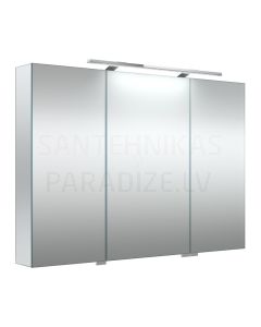 RB GRAND 100 veidrodinė spintelė su LED (matinė pilka) 700x1000x130 mm