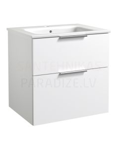RB GRAND  60 izlietnes skapītis ar izlietni (matēti balts) 600x600x460 mm