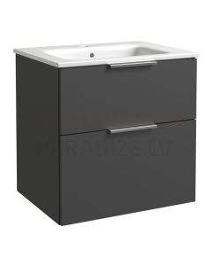RB GRAND  60 izlietnes skapītis ar izlietni (grafīts) 600x600x460 mm