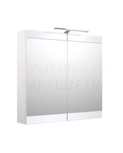 RB SERENA RETRO 80 mirror cabinet with LED (glossy white) 700x800x140 mm