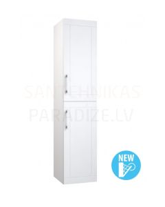RB SERENA RETRO боковой-высокий шкафчик (блестящий белый) 1600x350x350
