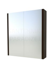 RB veidrodinė spintelė  80 (juodas ąžuolas) 650x800x120 mm