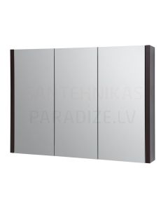 RB veidrodinė spintelė 100 (juodas ąžuolas) 650x1000x120 mm