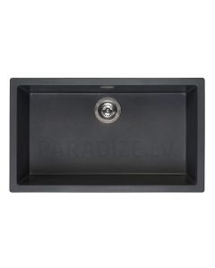 Reginox stone mass kitchen sink Amsterdam 72 Black Silvery 78x460cm