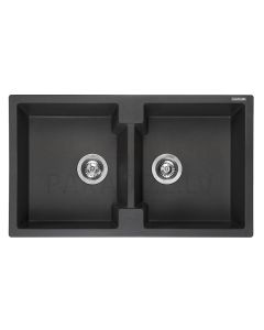 Reginox stone mass kitchen sink Amsterdam 20 Black Silvery 86x50cm