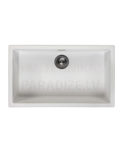 Reginox stone mass kitchen sink Amsterdam 72 Pure White 78x460cm