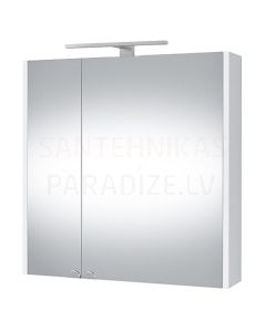 RIVA шкафчик с зеркальными дверцами с LED SV 64E White