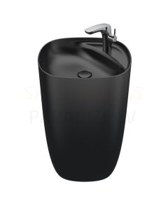 Washbasin Beyond, 500x450 mm, h = 880 mm, onyx Fineceramic®