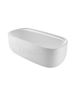 Bath Beyond, 1846x937 mm, free-standing, with siphon, white stone mass