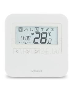 SALUS bezvadu digitālais temperatūras regulators - ar bateriju barojams HTRP-RF