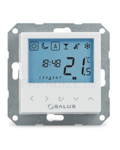 SALUS vadu zem apmetuma montējams digitālais temperatūras regulators – nedēļas BTRP230