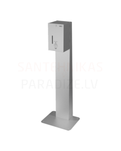 SANELA Automatic stainless steel liquid and gel disinfection dispenser - wall stand included