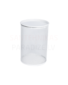 SANELA Round waste bin, white, 13 L