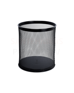 SANELA Round waste bin, black, 21 L