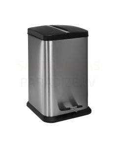 SANELA stainless steel trash bin with a plastic insert 6 l