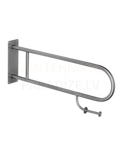 SANELA stainless steel handrail with toilet paper holder