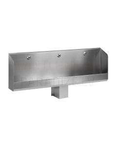 SANELA stainless steel urinal trough with temperature sensor, 1800 mm, 6V