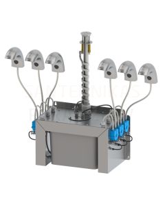 SANELA комплект 6 шт. для автоматических смесителей с интегрированным автоматическим дозатором мыла, центральный 6л бачок для мыла 24V SLU 45M6
