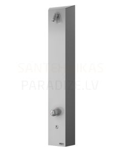 SANELA stainless steel shower panel with Piezo button SLSN 02PTB 6V with thermostat
