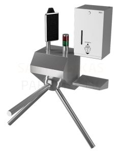 SANELA turnstile with thermo-visual camera and disinfection dispenser SLKT 04