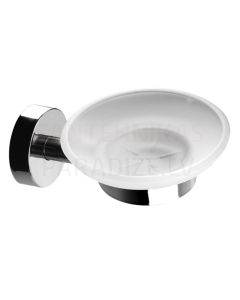 SANELA stainless steel soap dish with glass SLZD 13