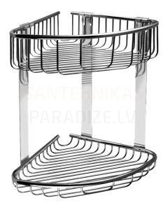 SANELA double stainless steel corner shelf SLZD 29