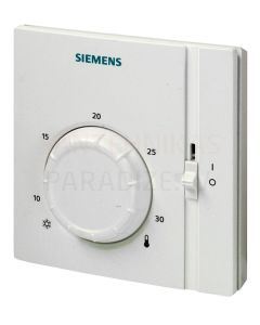 Siemens elektromehāniskais istabas termostats ar ieslēgšanas/izslēgšanas slēdzi RAA31