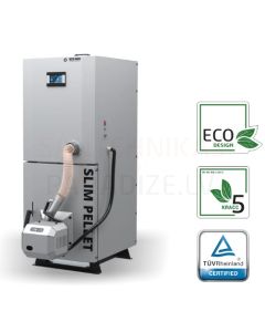 SOKOL granulu apkures katls SLIM PELLET 10kW ar automātisko tīrīšanu