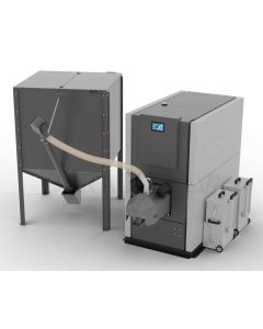 SOKOL granulu apkures katls GRAND PELLET  50kW ar automātisko tīrīšanu