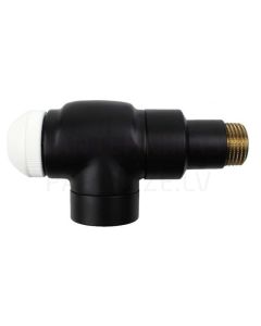 HERZ DE LUXE thermostat valve TS-90 axial 1/2' (black)
