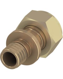 TECEflex 16 x 1/2" taisnais savienojums ar saskrūvi bronza