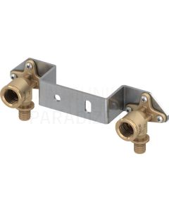 TECEflex 16 x iv 1/2 mounting unit with wall disks 153 mm bronze