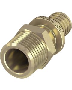 TECEflex 16 mm x 1/2" āv pāreja ar ārējo vītni misiņš
