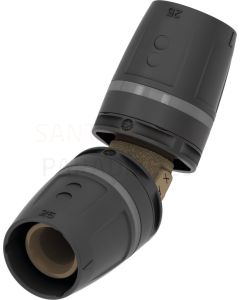 TECElogo 25 x 25 cauruļu savienojuma līkums 45° 