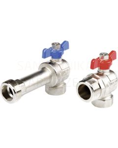 TECEfloor SQL angled ball valve set 3/4"iv x 1"āv 