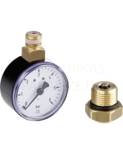 TECEfloor SQL industrial heating circuit manifold pressure gauge
