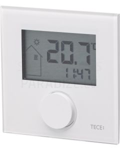 TECEfloor elektroniskais telpas termostats ar LCS displeju RT-D Design 230 Control stikla virsma 