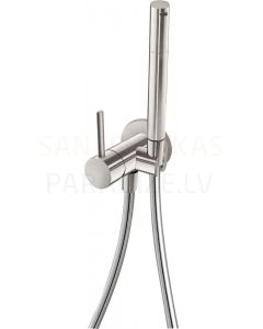 TRES STUDY Concealed single lever faucet with bidet shower, Steel