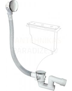 TRES Bath valve with drainage point, Chromium