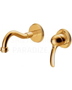 TRES CLASIC RETRO Single-lever wall-mounted faucet, gold