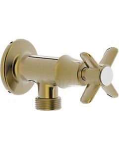 TRES CLASIC RETRO COLOR Washing machine connection tap, Antique brass, COOPER